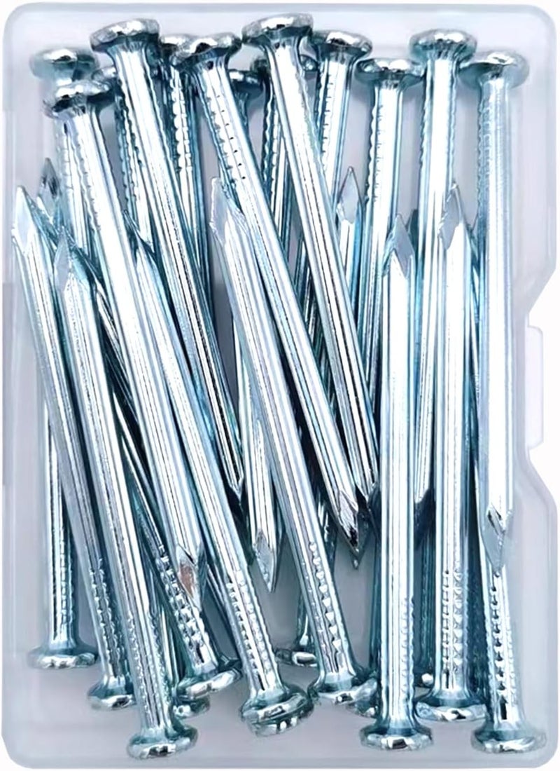 Eloogaa 40pcs 1-1/2 inch Wall Nails,Galvanized Hardware Nails,Good Hardness Wall Nails for Hanging Pictures,Drywall Nails - Image 1